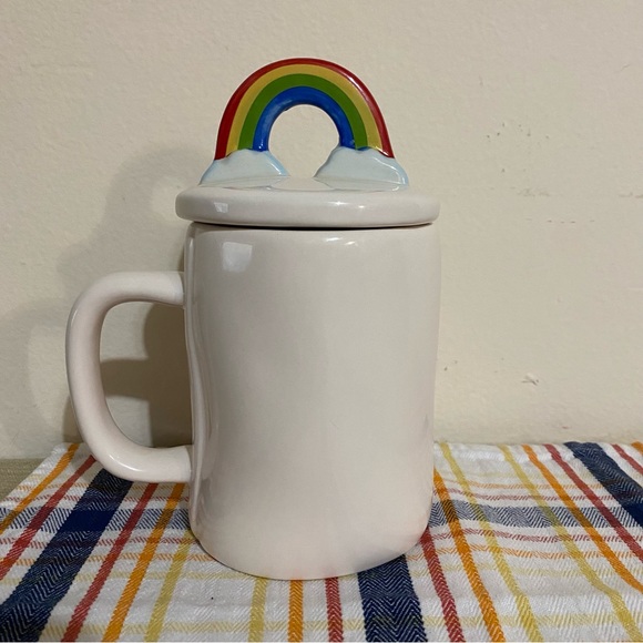 Rainbow Mug with Lid - Rae Dunn - NWOT never used - Picture 5 of 9